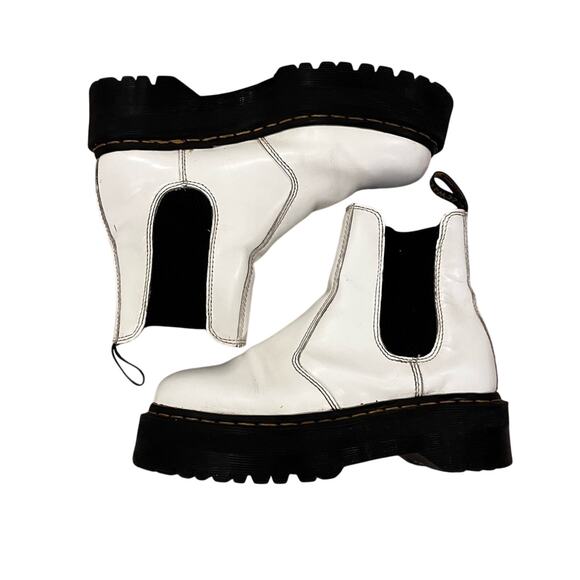 2976 Smooth Leather Chelsea Platform White Quad Dr. Martens  display picture 2